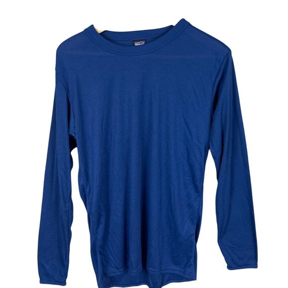 Patagonia Men’s Capilene Daily Layering Shirt Viking Blue Size M Hiking Camping - Picture 1 of 7